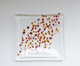 Autumn leaves square plate