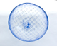 Blue lattice-pattern bowl